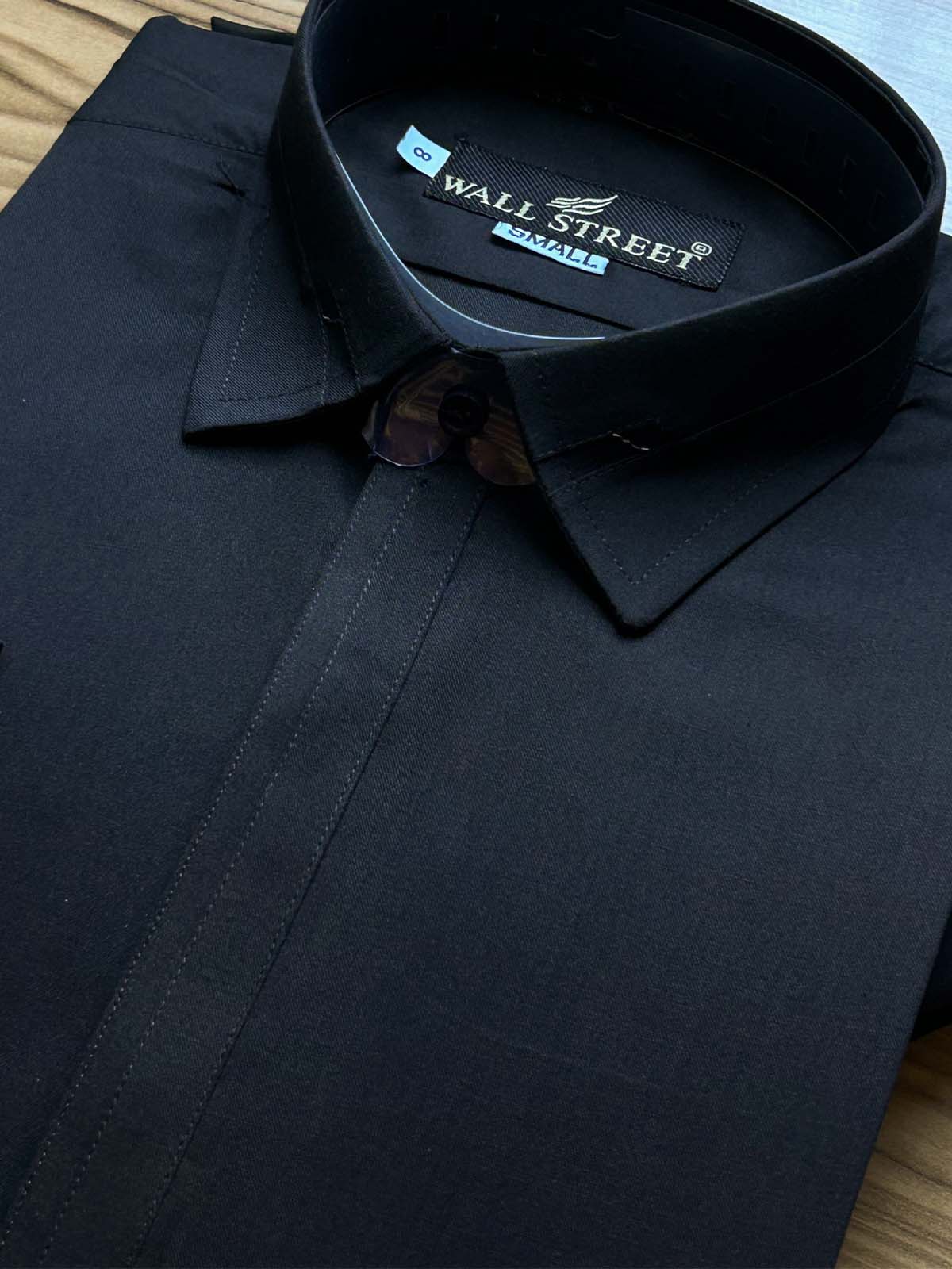 965-6 Charcoal Stitched Suit Shirt Collar Kameez Shalwar For Men MSK424