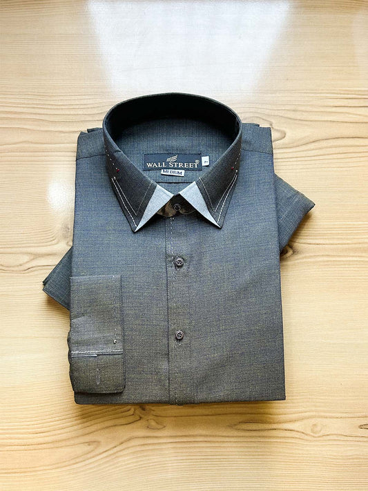 983-6 MSK488 Dark Green Stitched Suit Shirt Collar Kameez Shalwar For Men