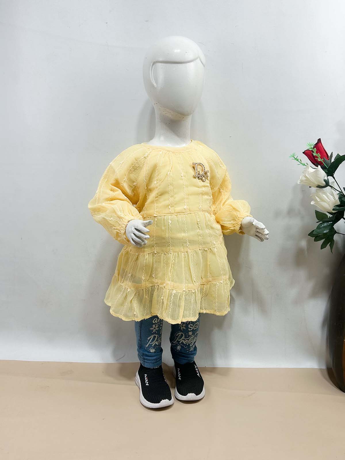 1Yr - 7Yrs Yellow Suit For Girls TG GS452