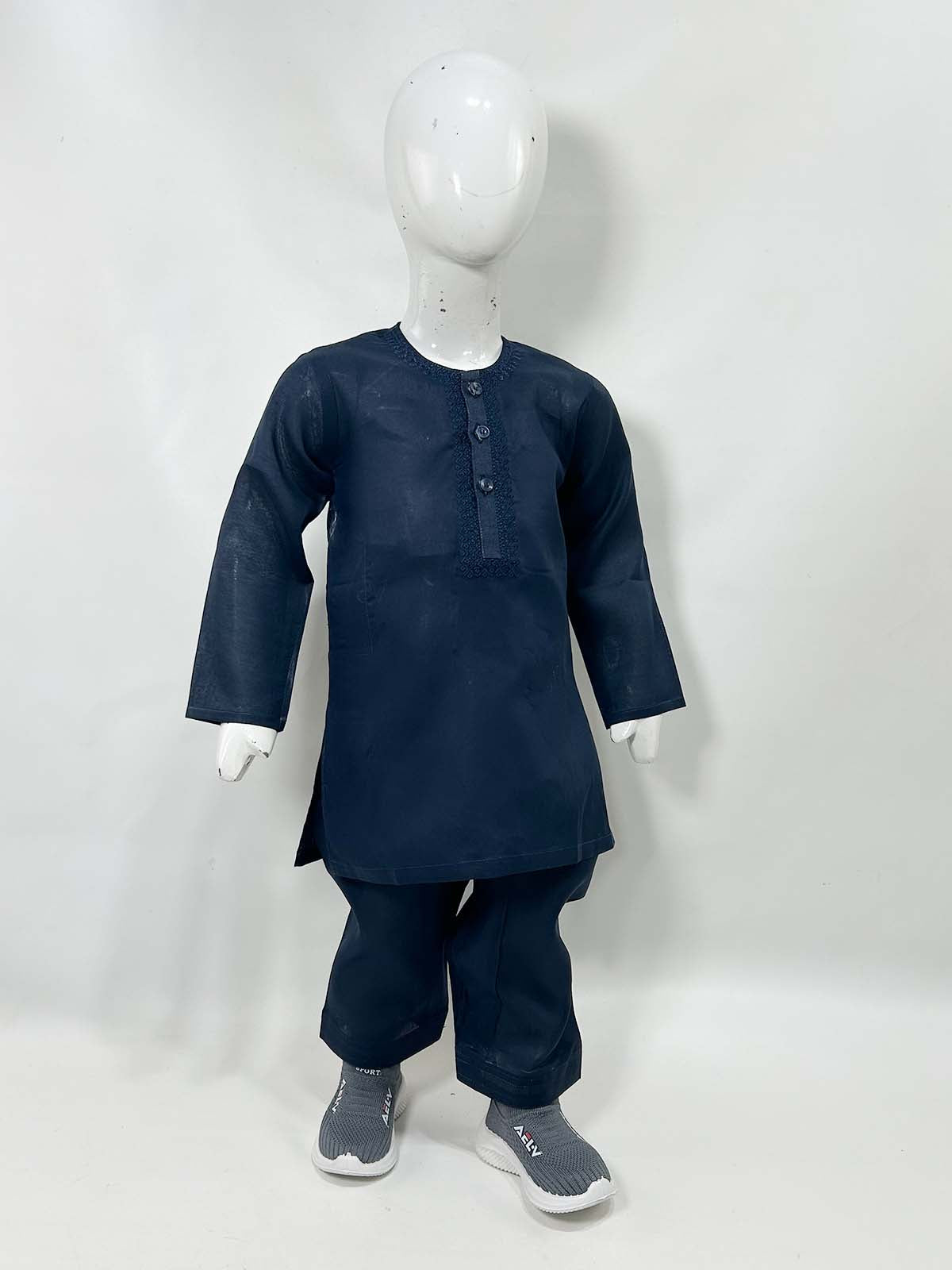 2Yrs - 14Yrs AB Navy Blue Boys Kurta Shalwar Cotton BKS152