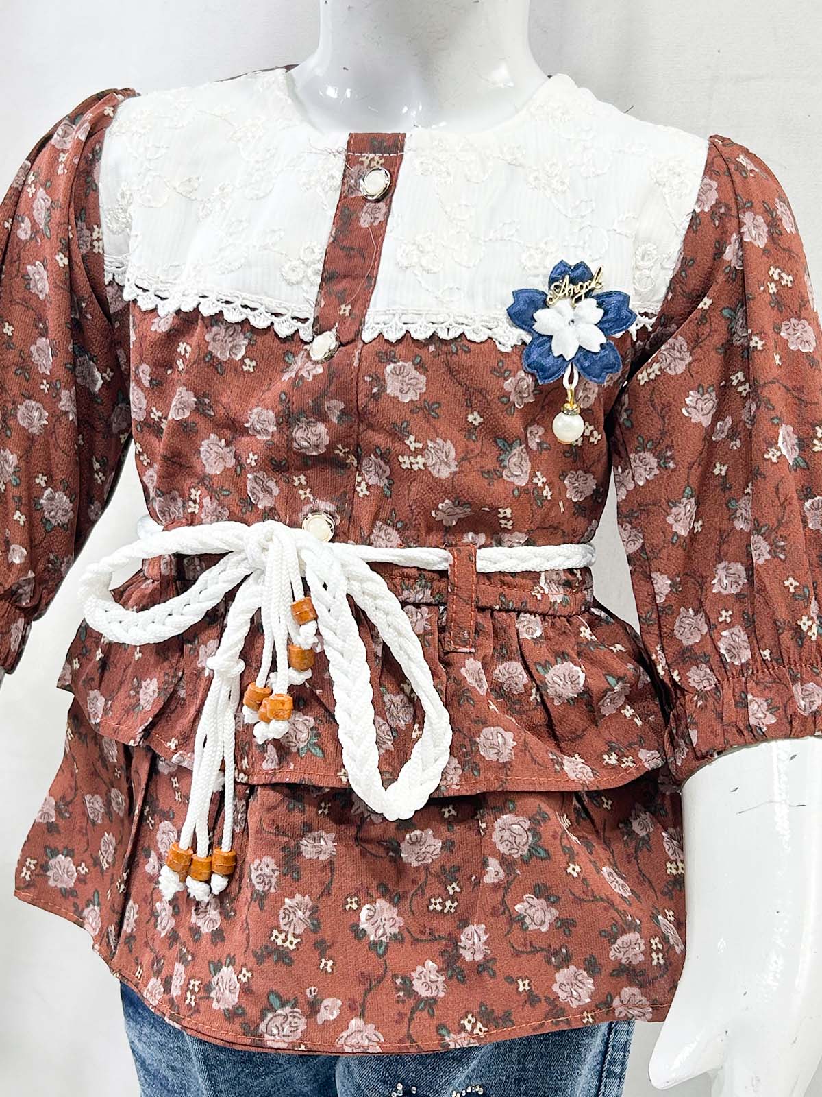 1Yr - 4Yrs Brown Suit For Girls OP GS416