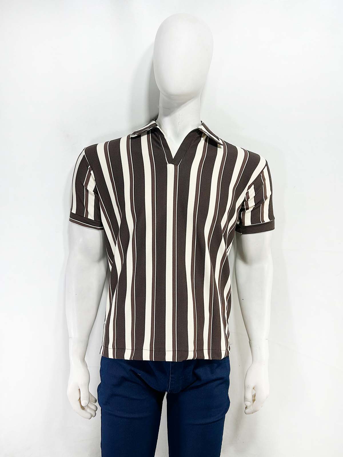 Brown Old Money Polo T-Shirt For Men MTS478