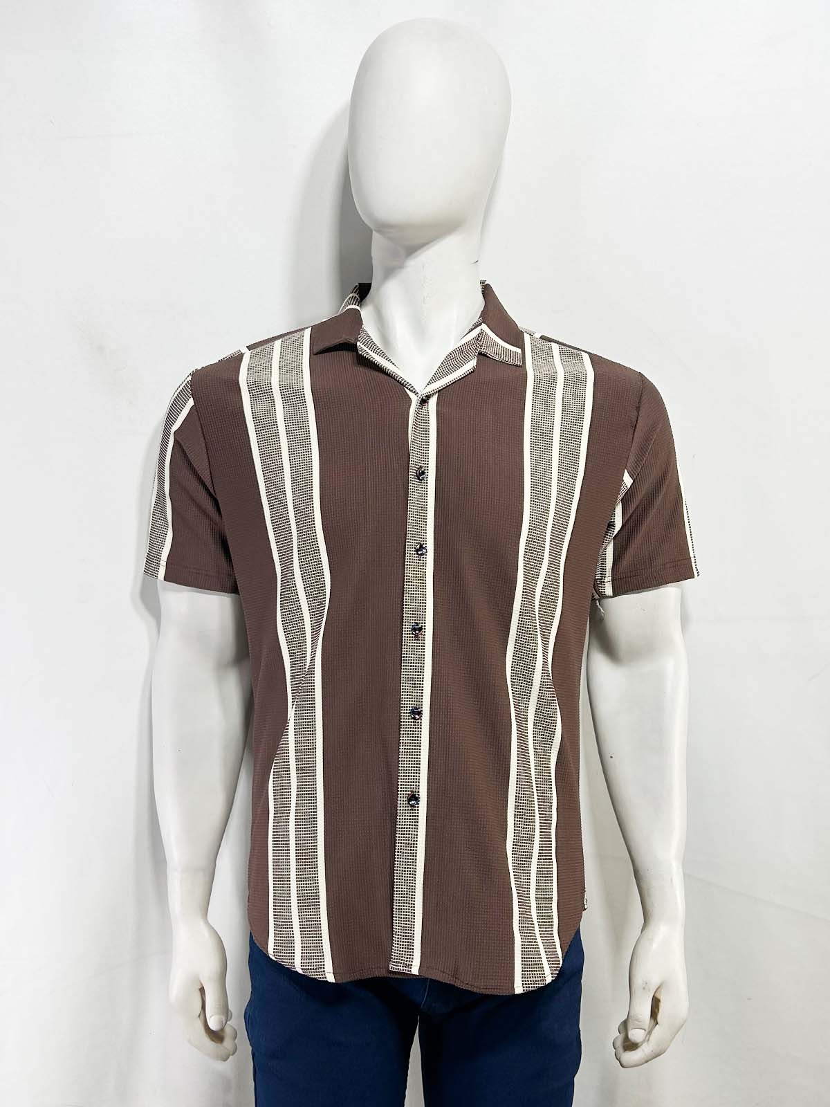 Brown Old Money Shirt For Men MCS114