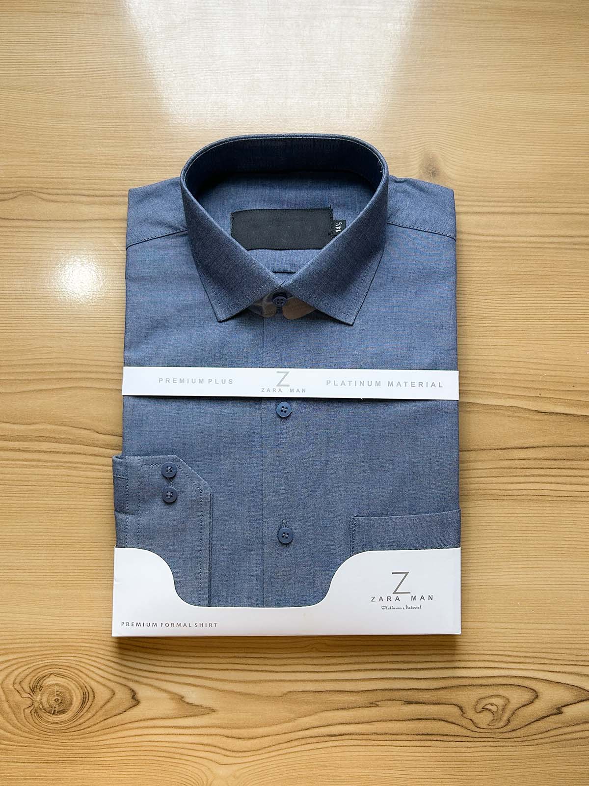 Dark Blue Premium Formal Dress Shirt For Men MFS493