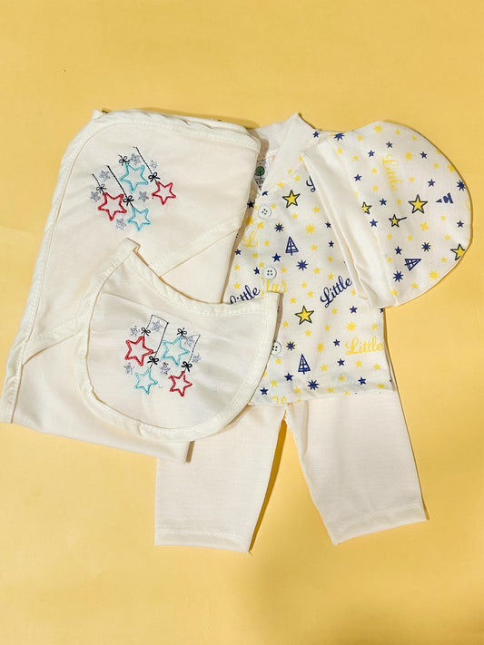 0Mth - 3Mth Yellow 5Pcs Gift Set For Newborn HG NBGS328