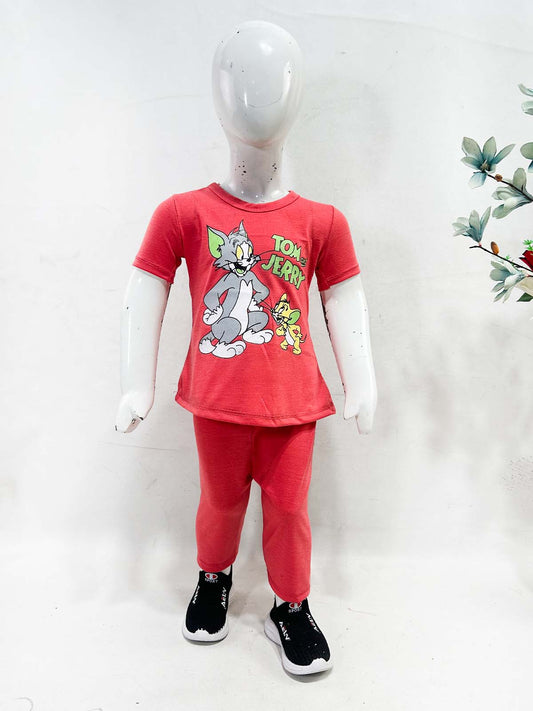 1Yr - 4Yrs TJ Dark Pink Suit For Girls RG GS422
