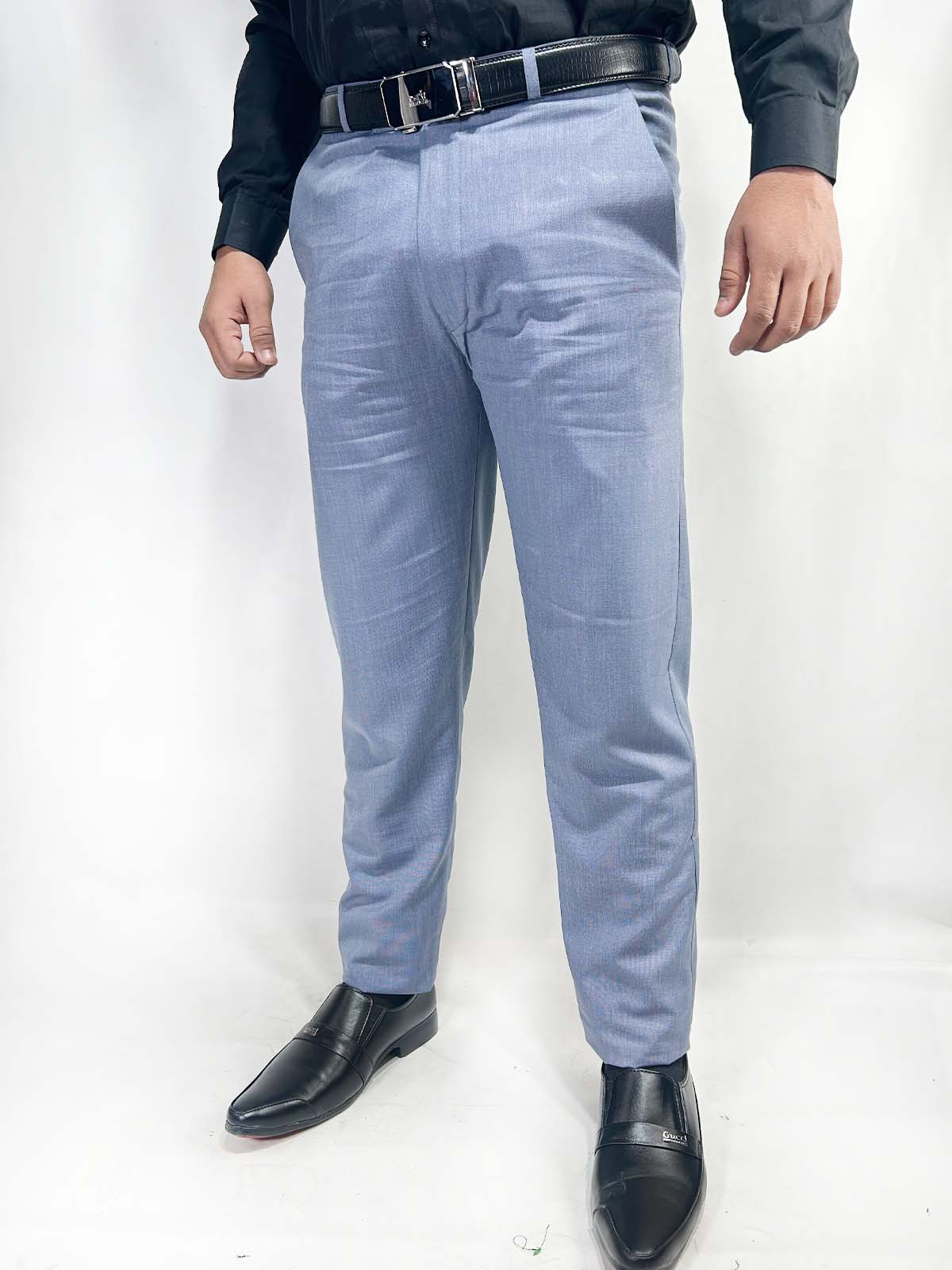 Light Blue Formal Dress Pant For Men MFP93