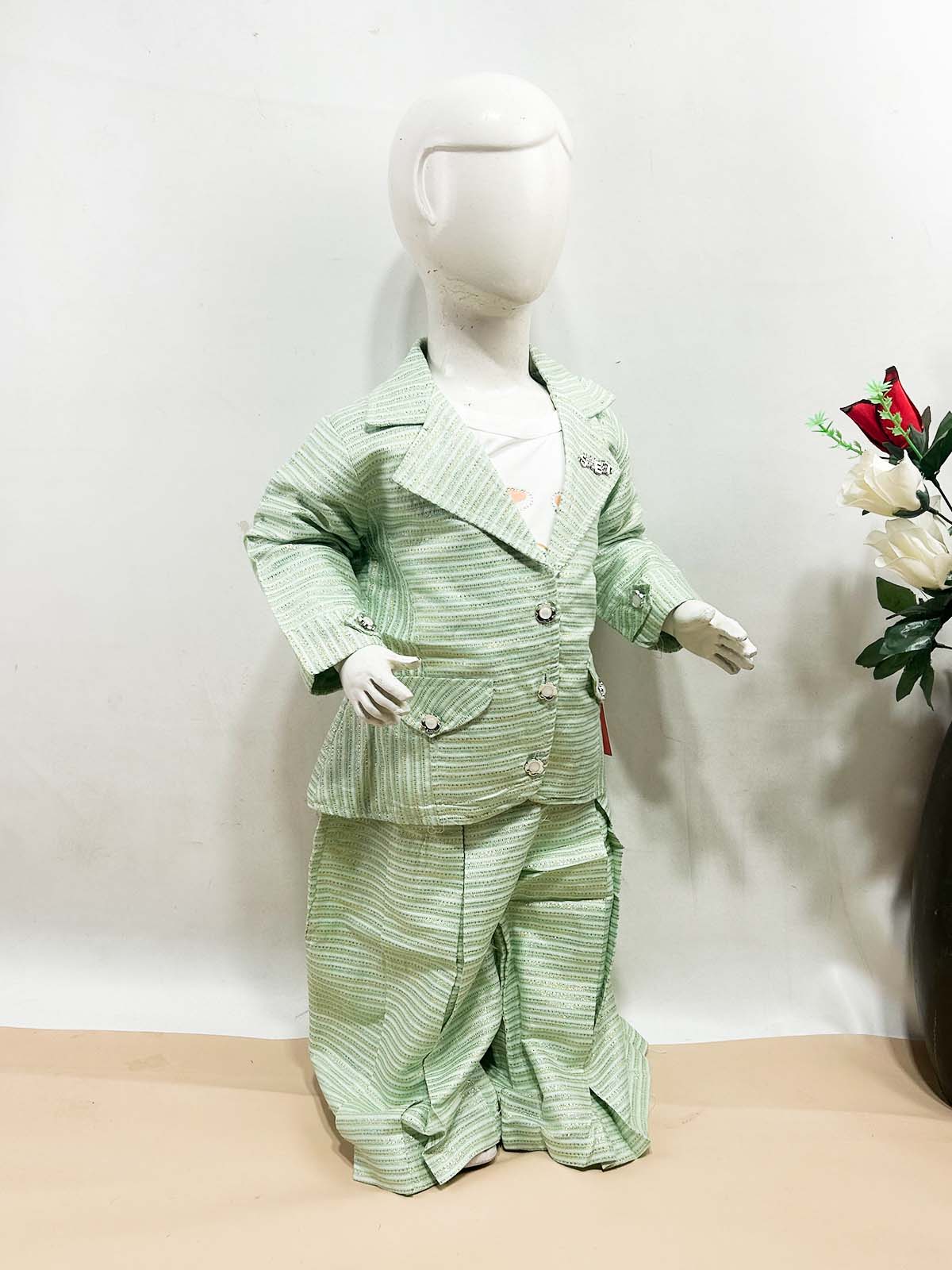 1Yr - 4Yrs Green Suit For Girls TG GS466