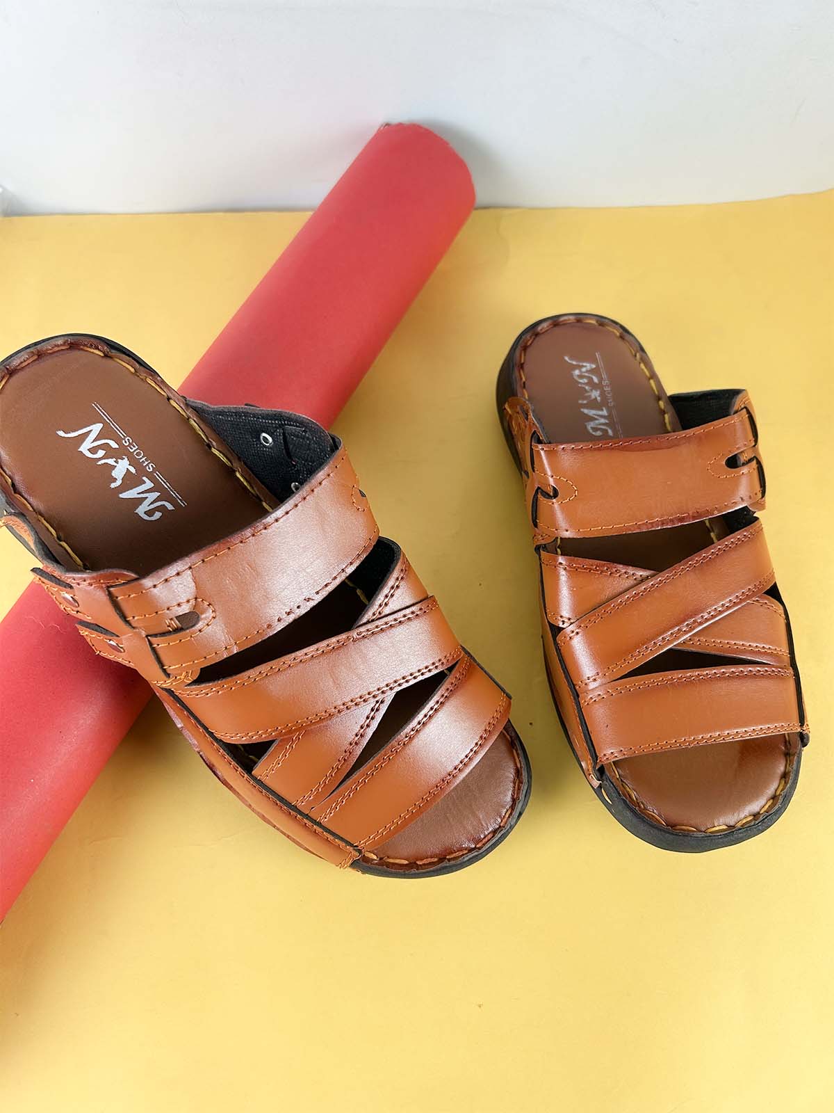 Rust Casual Slippers for Men MC166