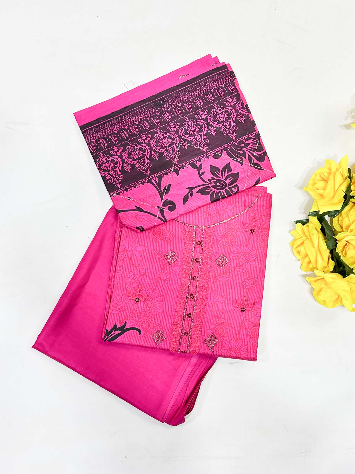 3Pcs Unstitched Digital Lawn Suit For Women WU179