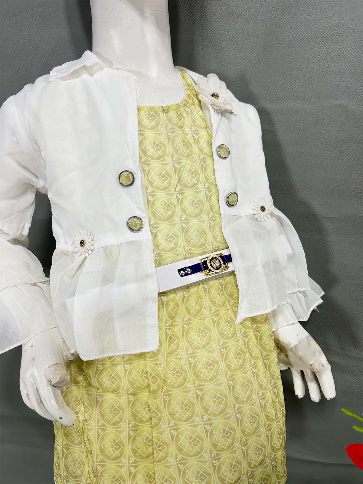 5Yr - 8Yrs Yellow Suit For Girls WG GS367