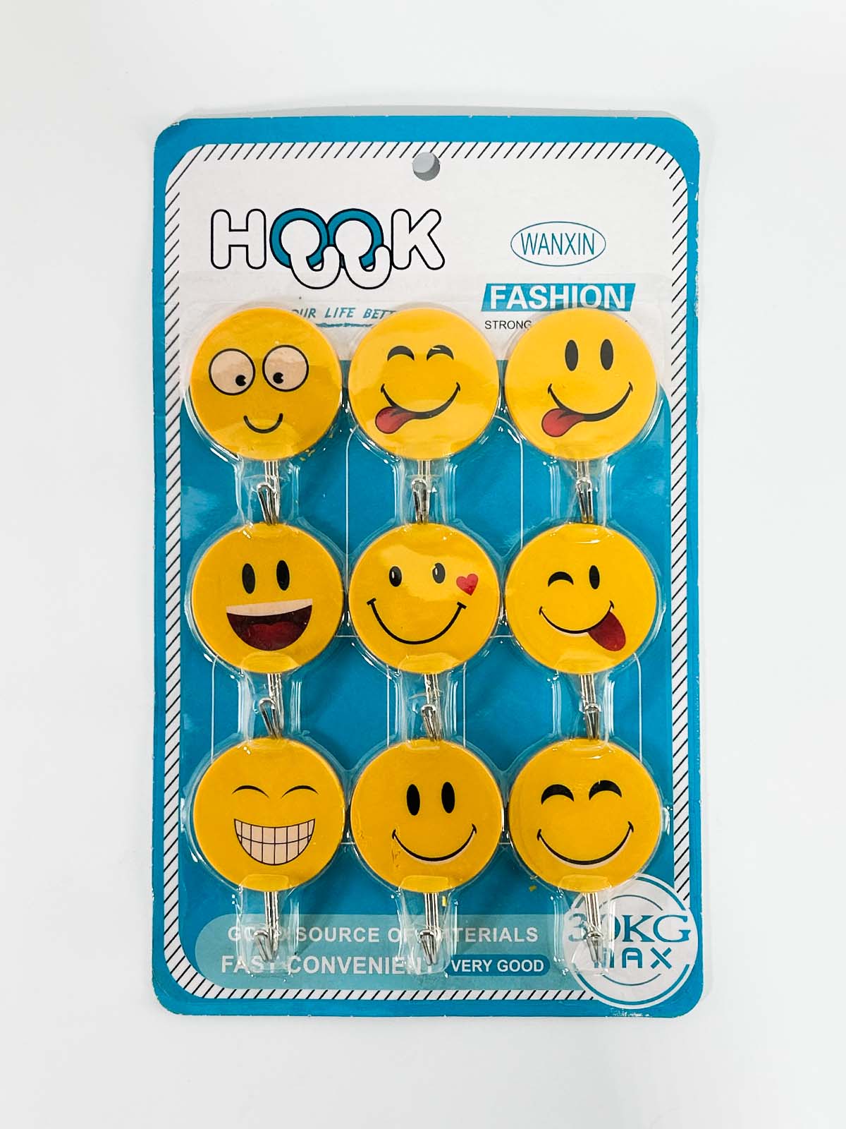 Pack of 9 Sticky Wall Hanging Hook D102