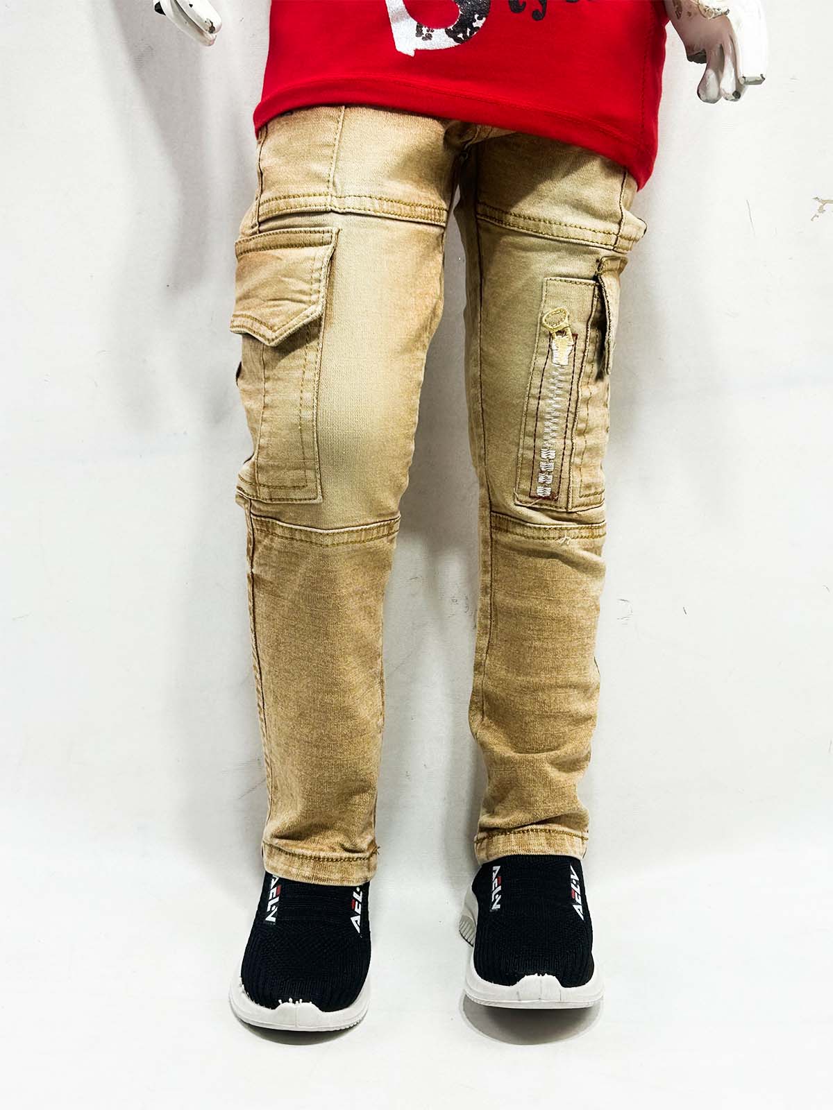 5Yrs - 16Yrs Brown Denim Jeans For Boys BJ44