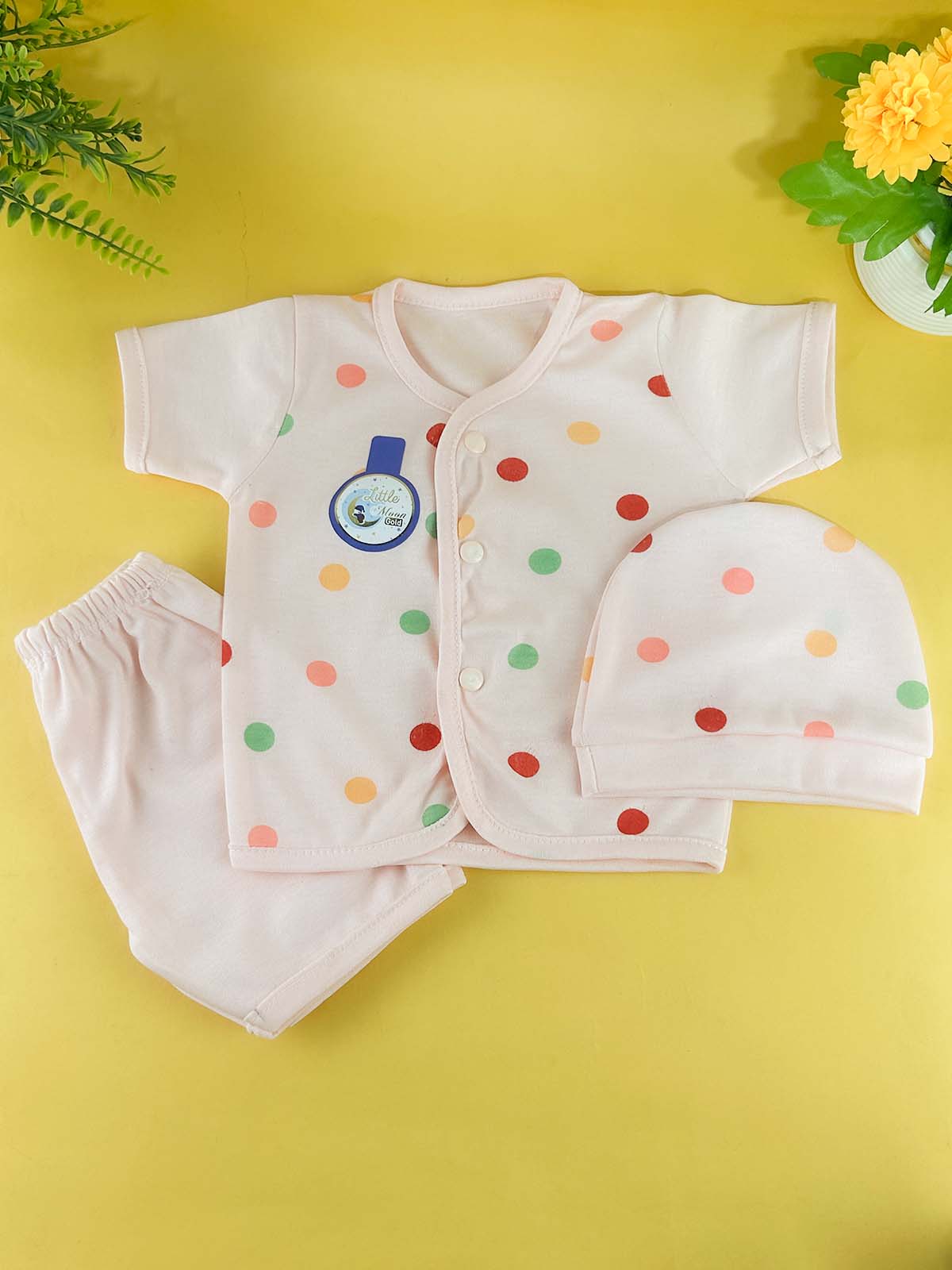 0Mth - 3Mth Pack of 3 Multicolor Suit For Newborns 04