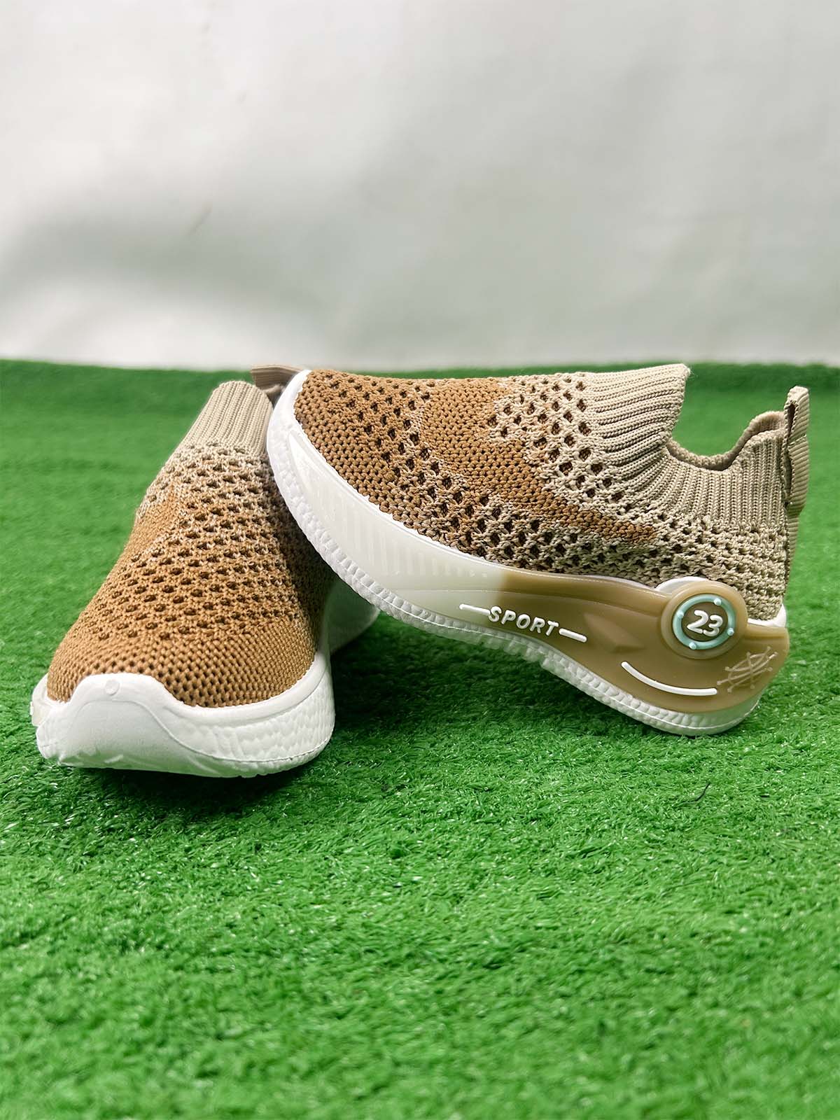 1Yrs - 12Yrs Brown Casual Sneakers For Kids BJ54