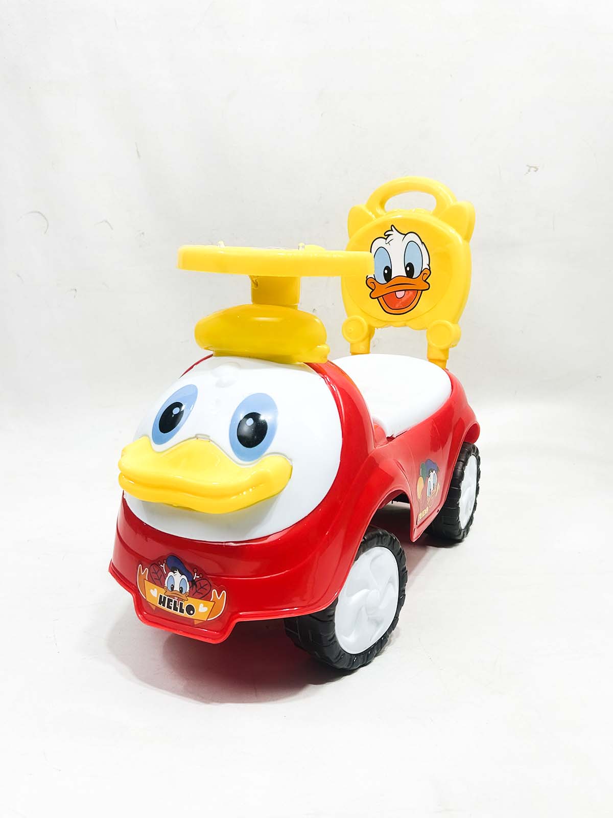 Duck Red 4 Wheel Ride On Push Car For Kids