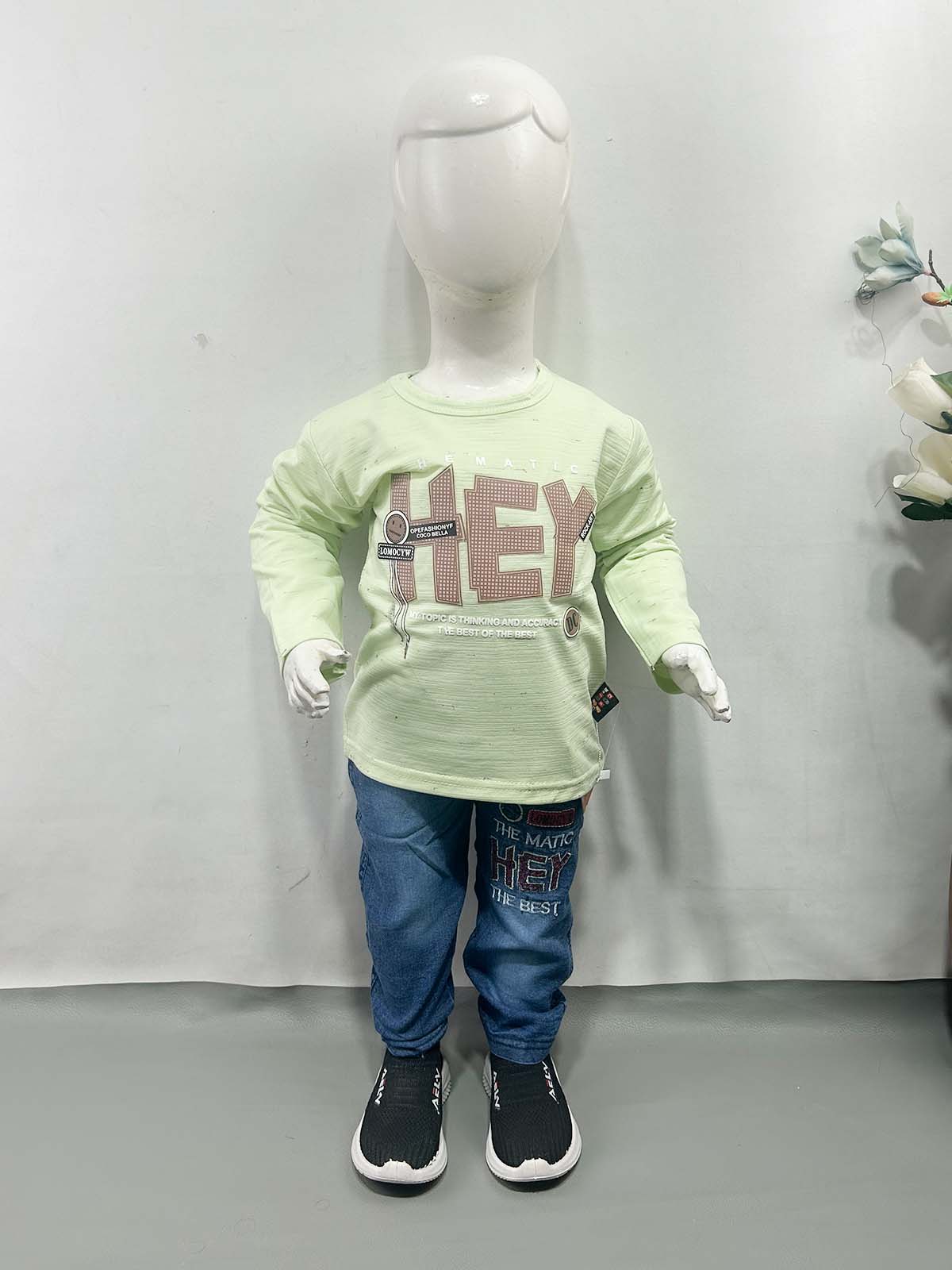 1Yr - 4Yrs Hey Green Suit For Kids RZ BS742