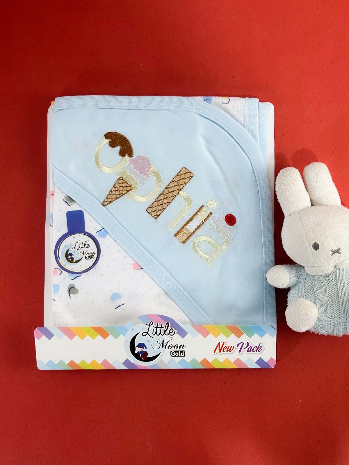 Ophia Blue Wrapping Sheet for Newborn NWS61