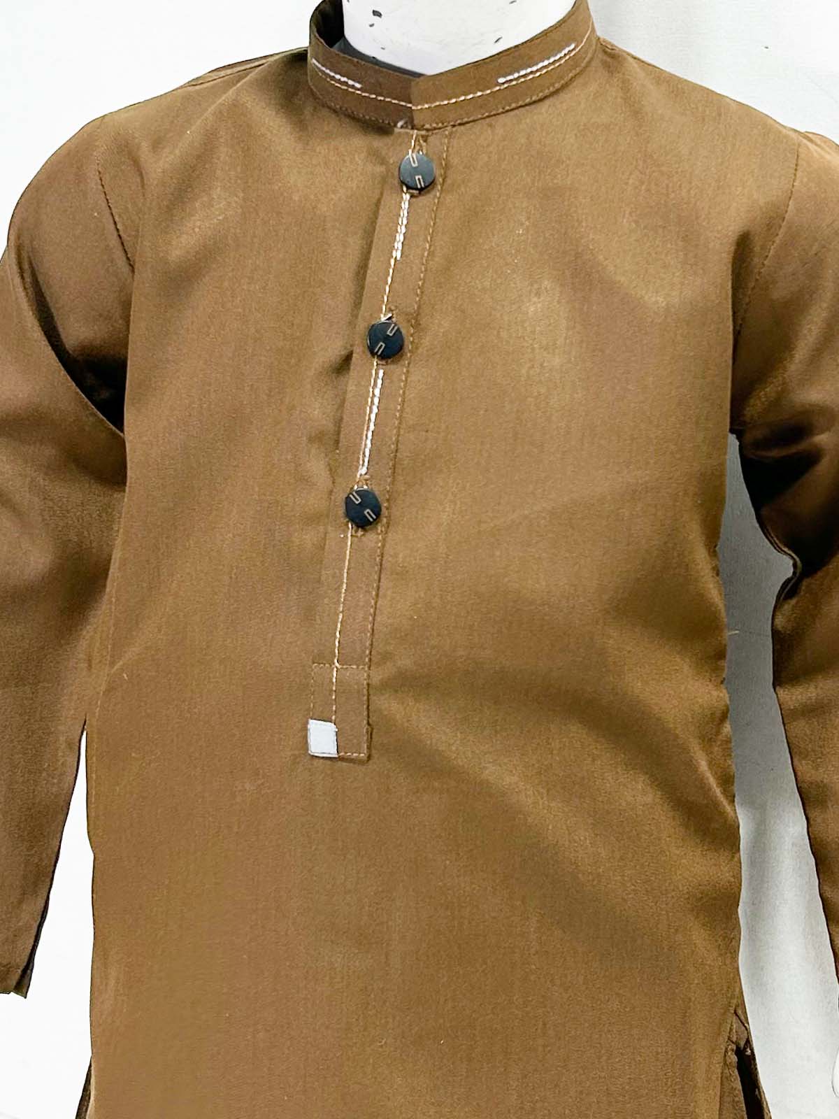918 2Yrs - 16Yrs Bronze Kameez Shalwar Suit For Boys AM BKS182