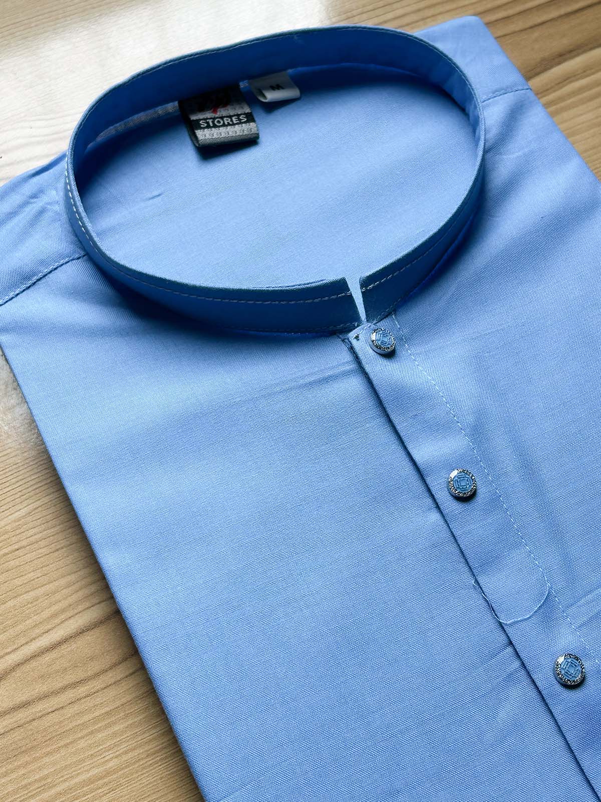 Light Blue Plain Kurta for Men MK26