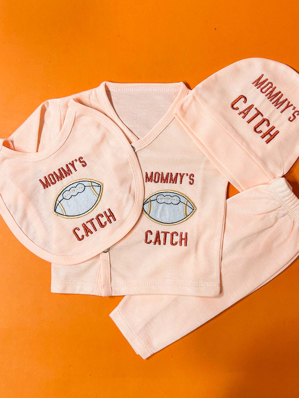 0Mth - 3Mth Peach 4Pcs Gift Set For Newborn HG NBGS278