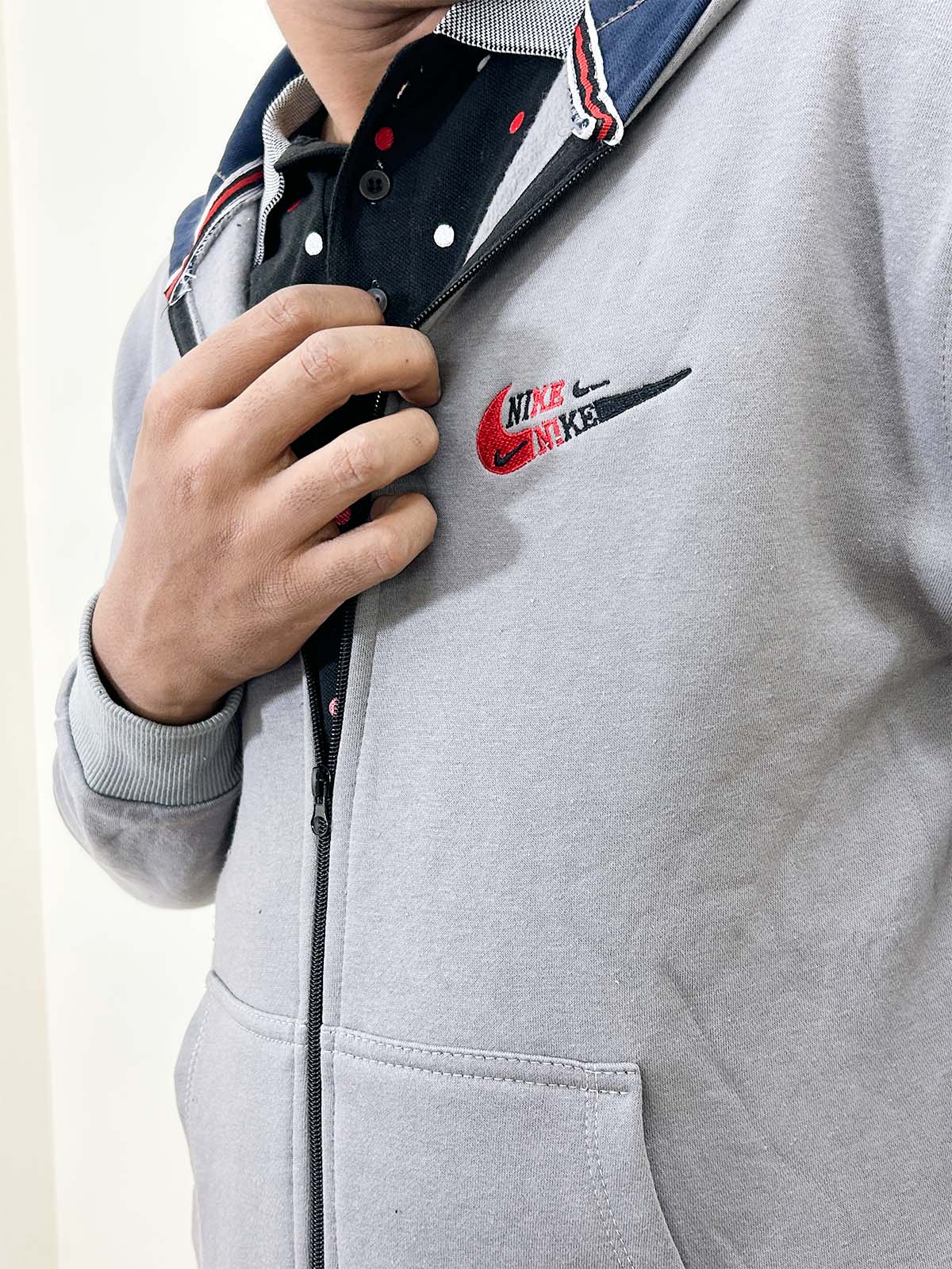 Unisex Grey Zipper MH36