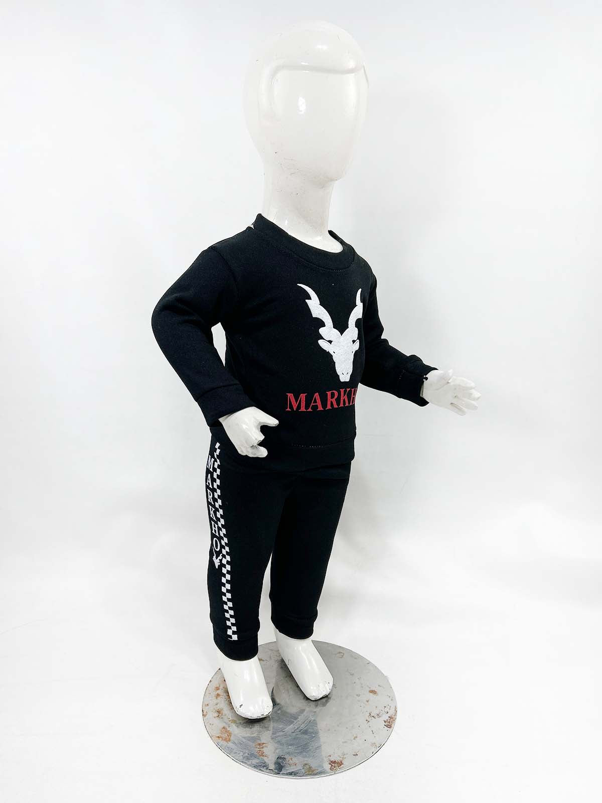 3Mth - 9Mth Fleece Black Suit For Newborns NBS664