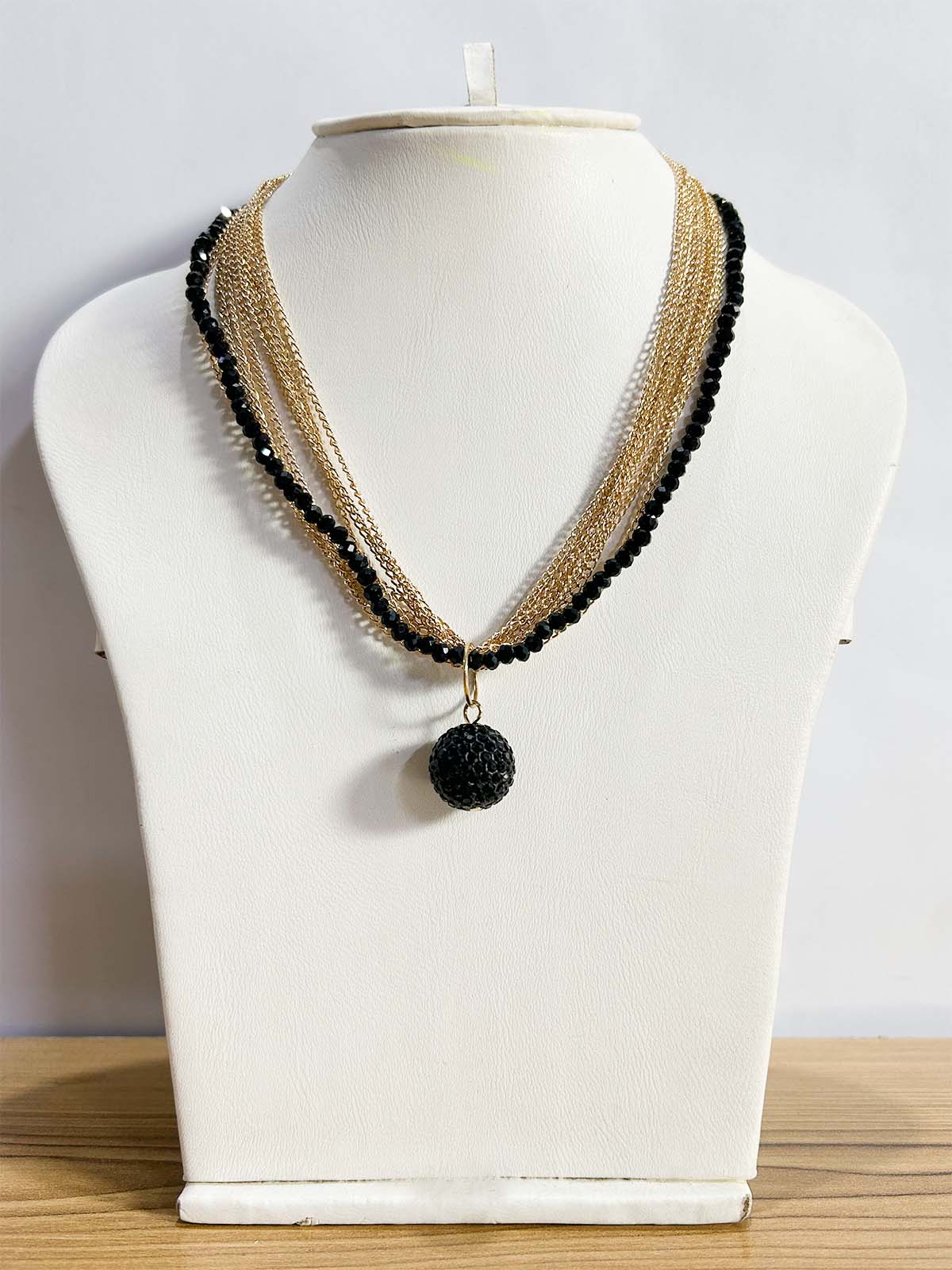 Vintage Beads Pendant Necklace WGN67