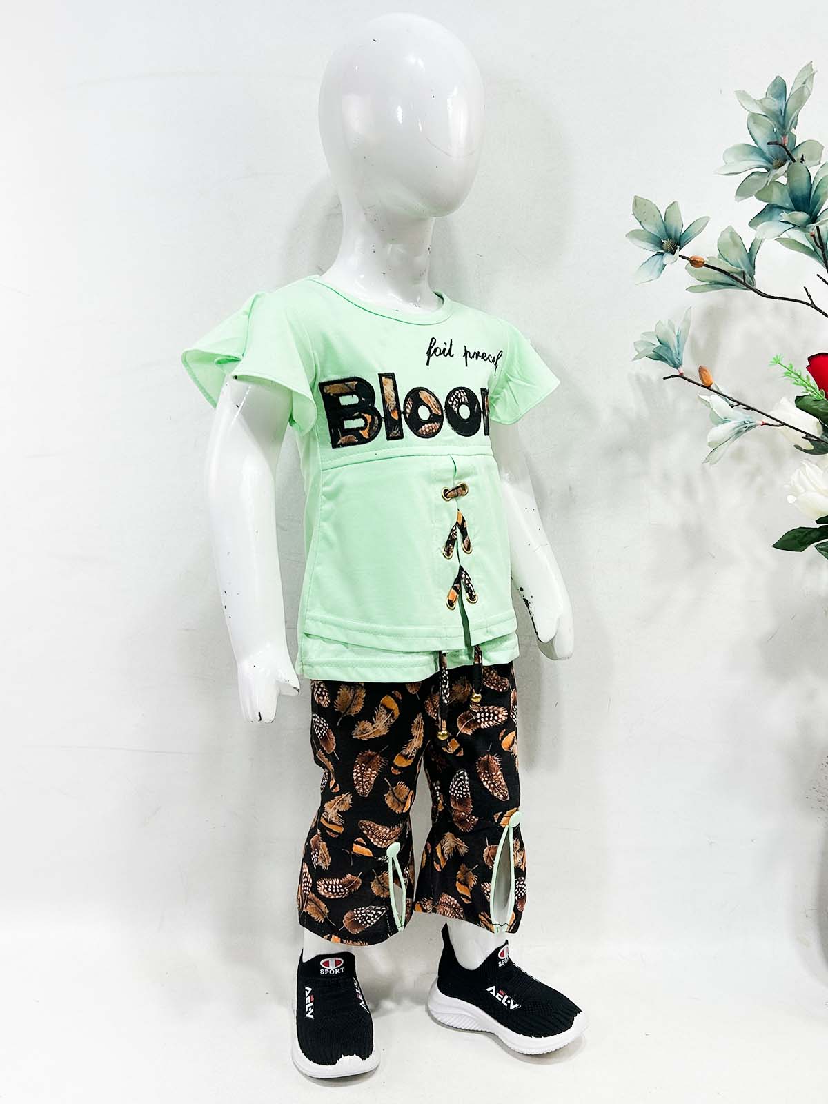 1Yr - 4Yrs Green Suit For Girls OP GS436