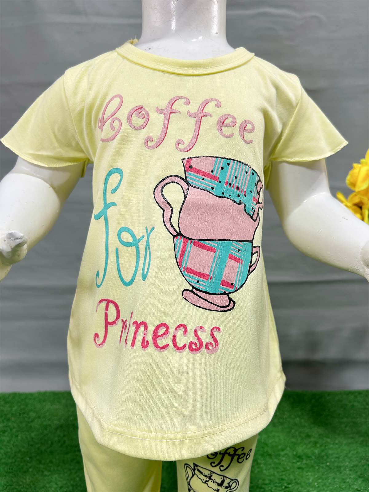 1Yr - 4Yrs Coffee Yellow Suit For Girls RG GS330