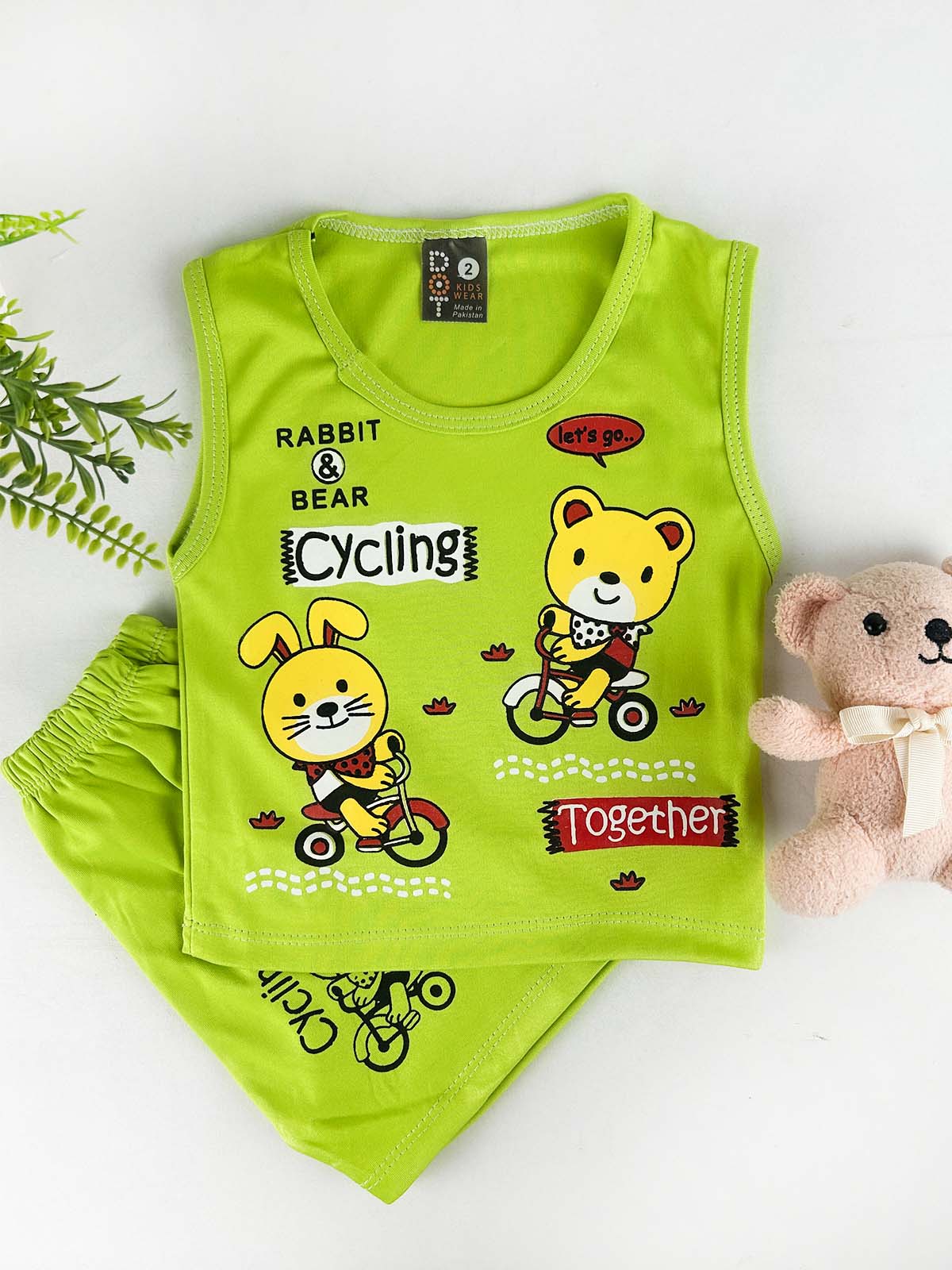 3Mth - 9Mth Green Baba Suit For Newborn HG NBS777