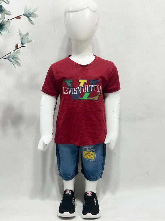 1Yr - 4Yrs VL Maroon Suit For Kids RZ BS733