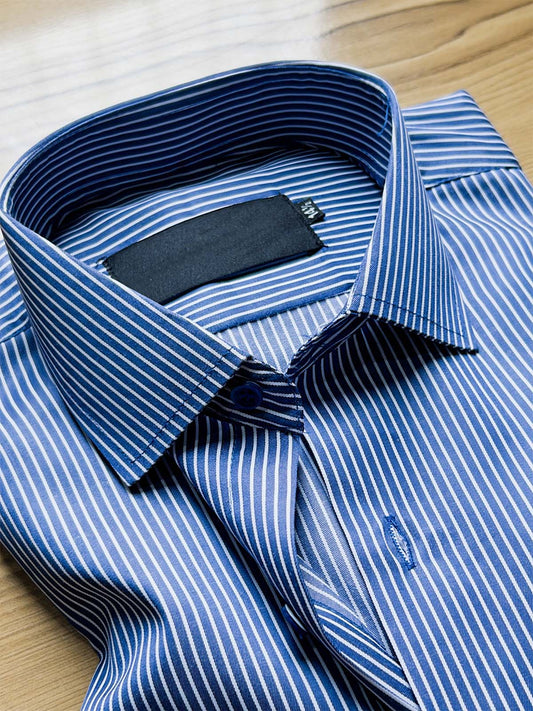 Blue Lines Formal Dress Shirt For Men MFS427