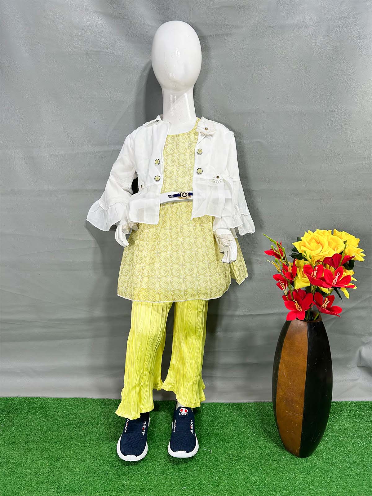 5Yr - 8Yrs Yellow Suit For Girls WG GS367