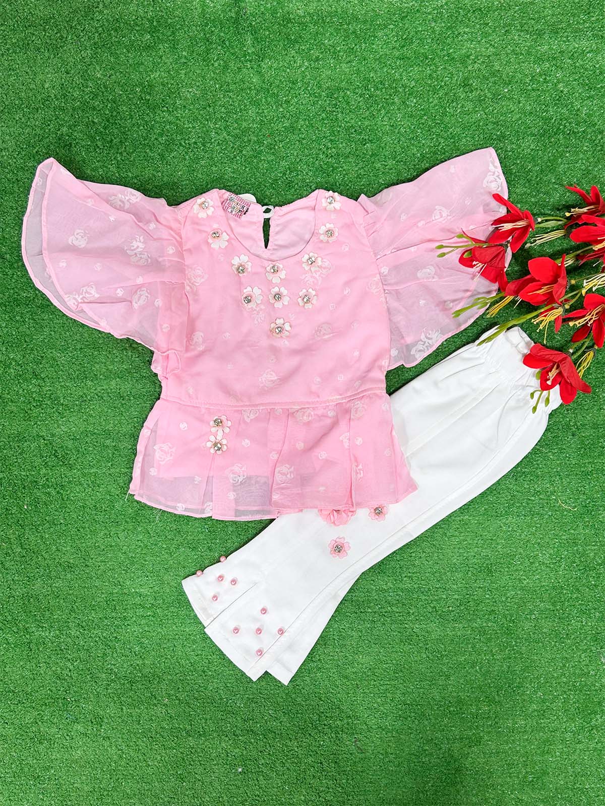 0Mth - 4Yrs Pink Suit For Girls WG GS372