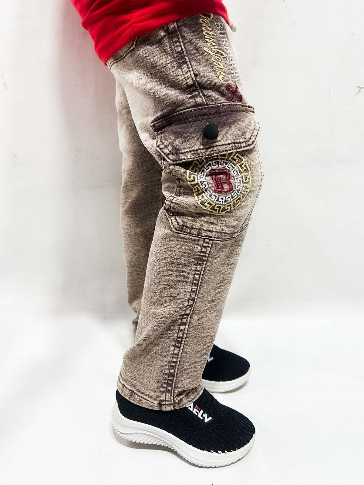 5Yrs - 16Yrs Brown Denim Jeans For Boys BJ45