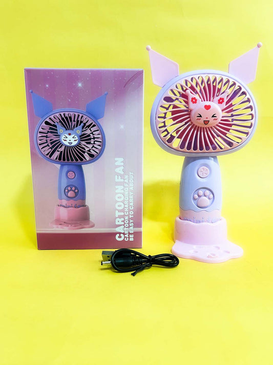 608 Pink Rechargeable Mini Portable Fan KTY199