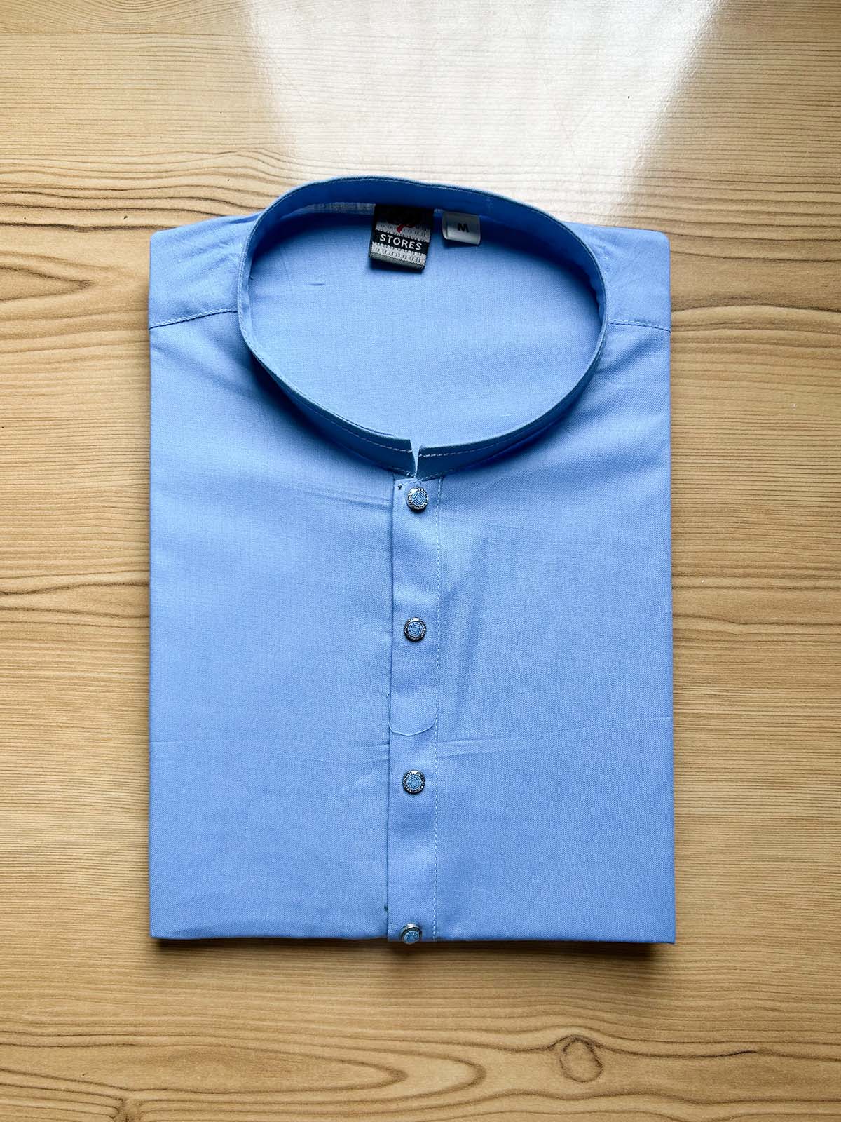 Light Blue Plain Kurta for Men MK26