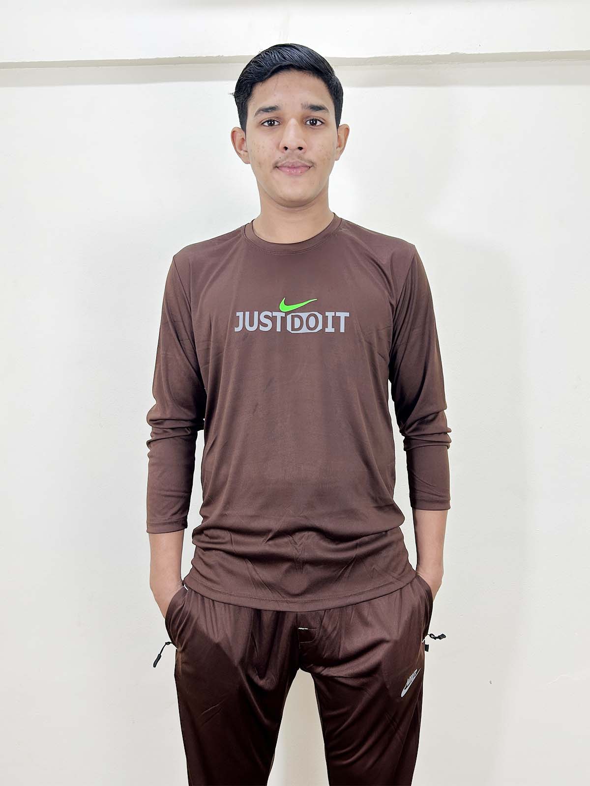 Brown Dri-FIT Track Suit For Men MG MTRS57