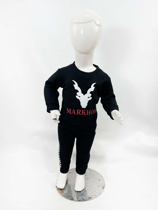 3Mth - 9Mth Fleece Black Suit For Newborns NBS664