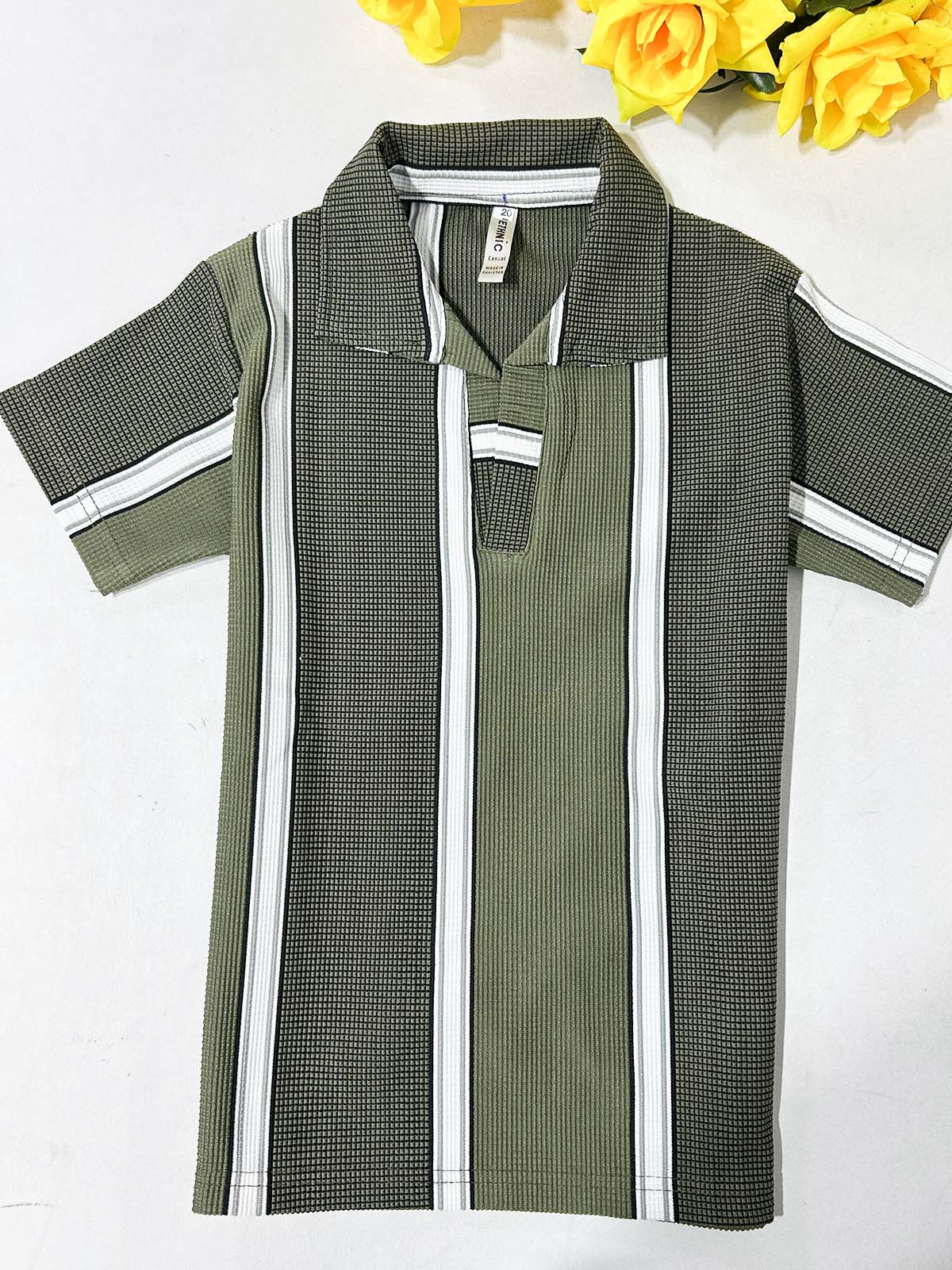 4Yrs - 10Yrs Green Old Money T-Shirt For Boys BTS152