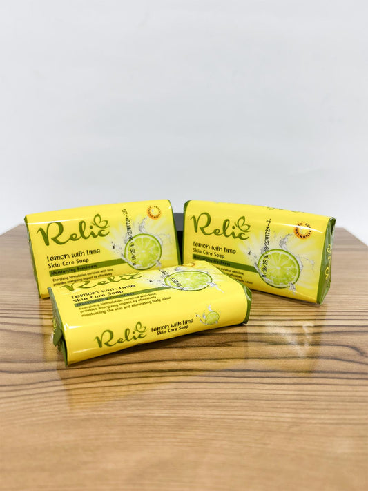 Pack of 3 Relic Lemon Skin Care Soap