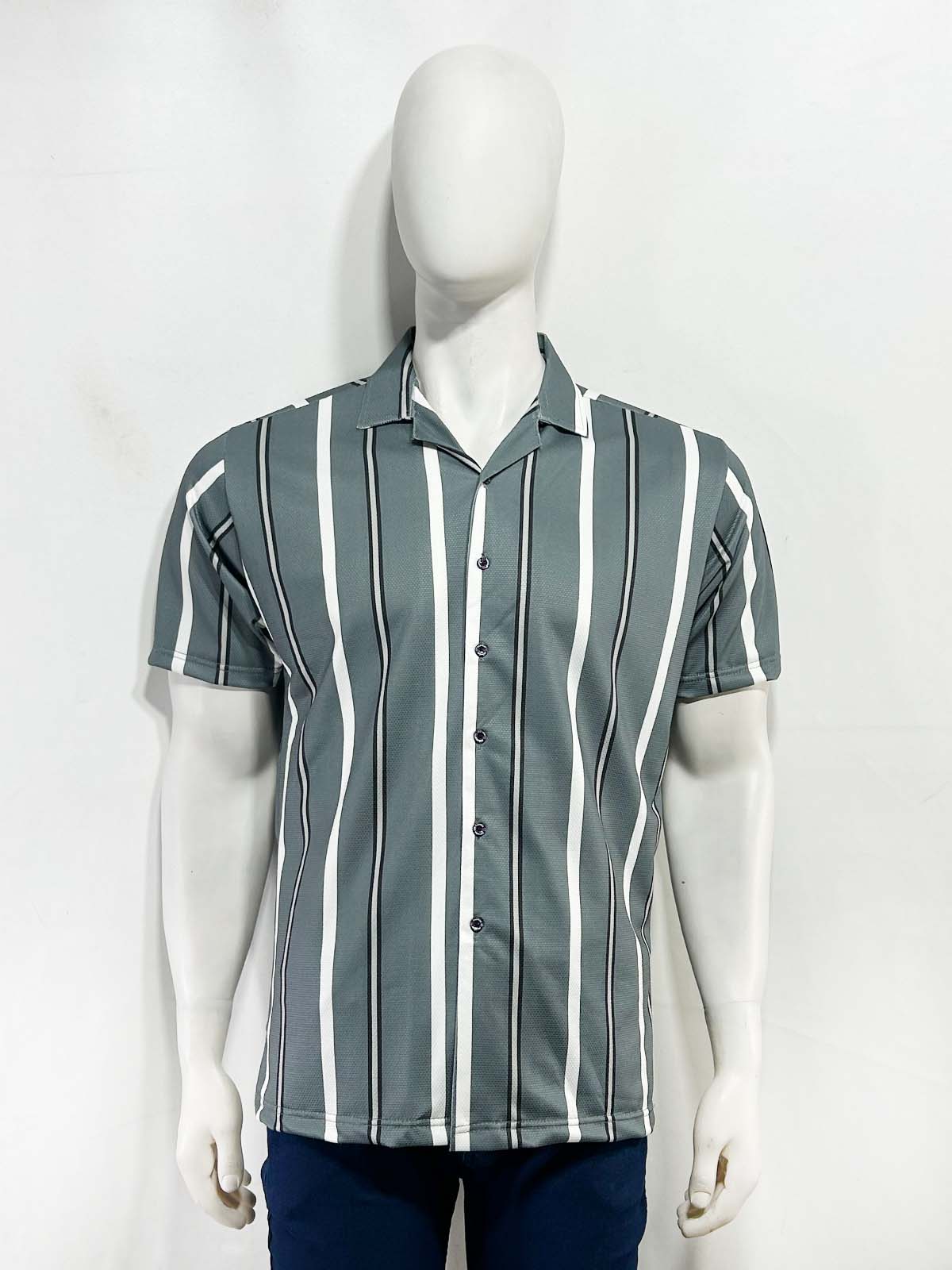 Grey Old Money Shirt For Men MCS115