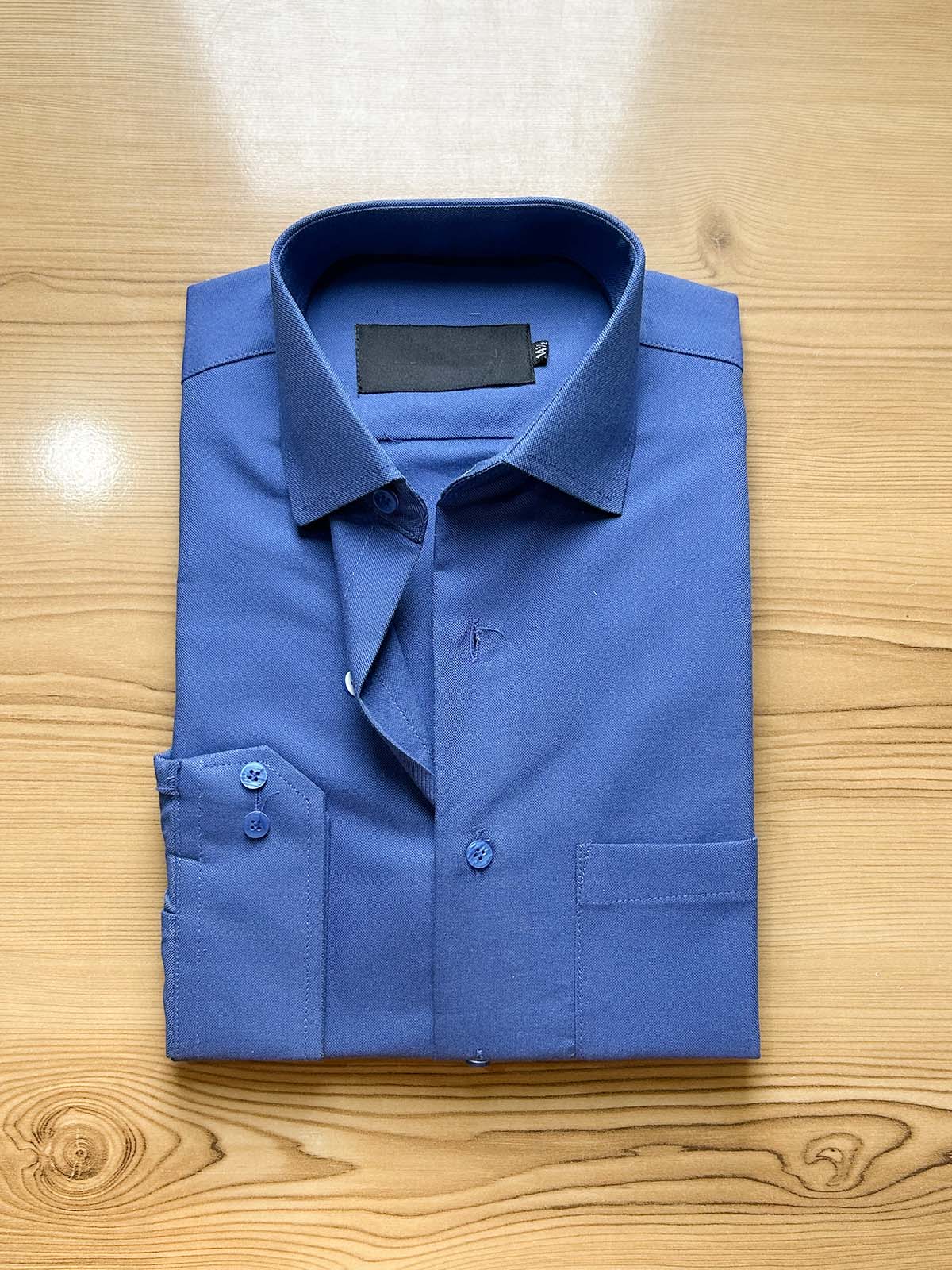 Royal Blue Premium Formal Dress Shirt For Men MFS492