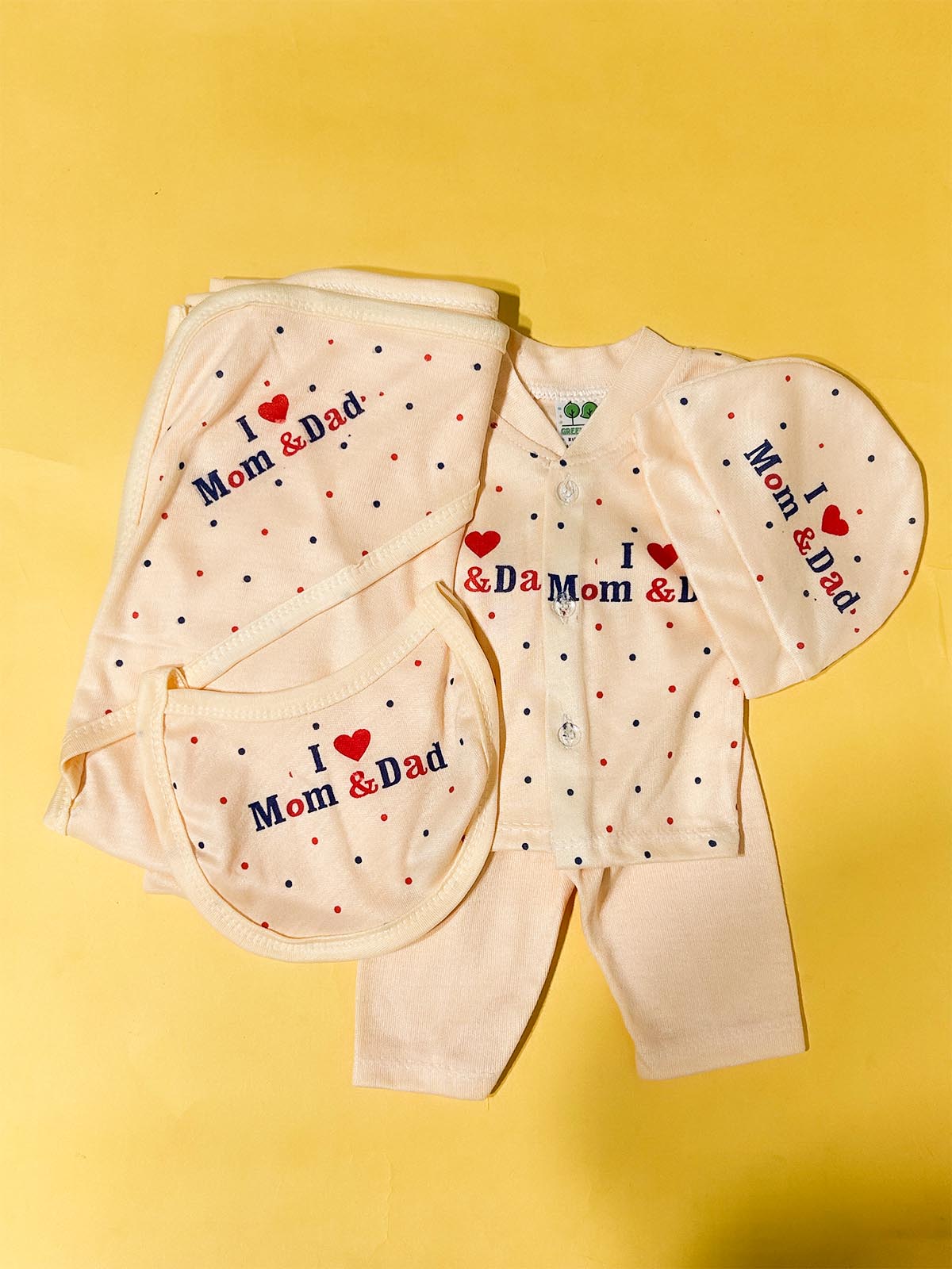 0Mth - 3Mth Peach 5Pcs Gift Set For Newborn HG NBGS329