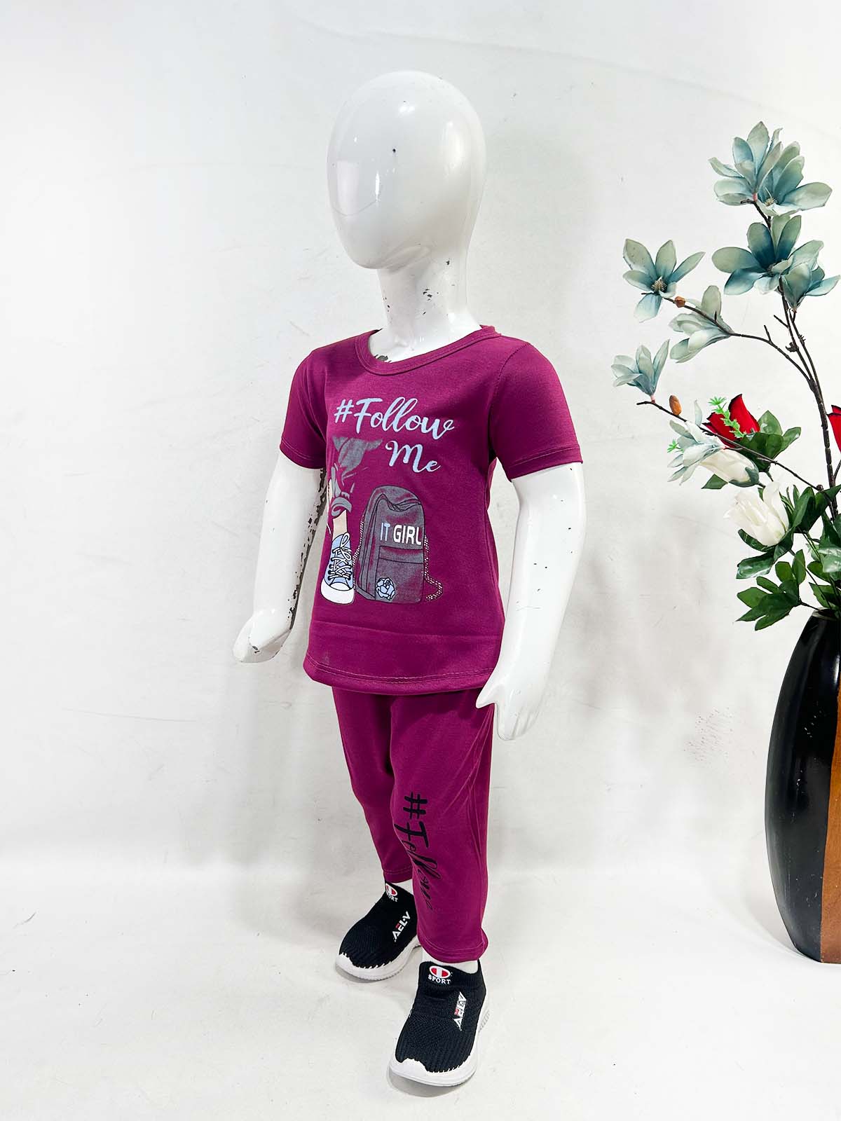 1Yr - 4Yrs Follow Purple Suit For Girls RG GS423