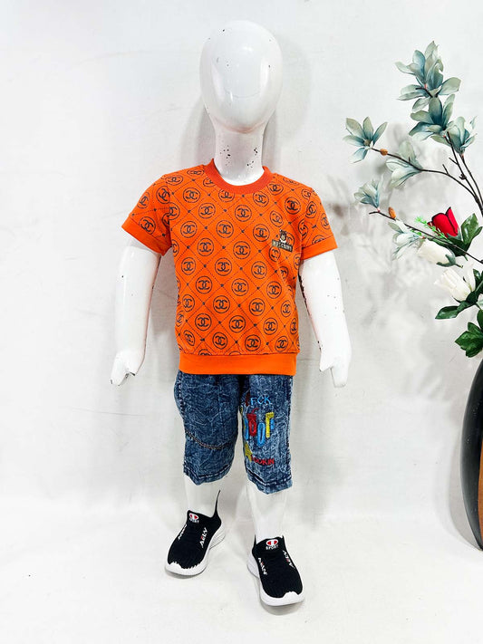 1Yr - 4Yrs CC Orange Suit For Kids MG BS669