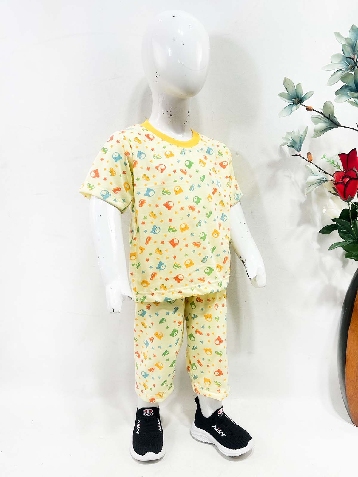 1Yrs - 5Yrs Yellow Jersey Night Suit For Kids NG BNS43