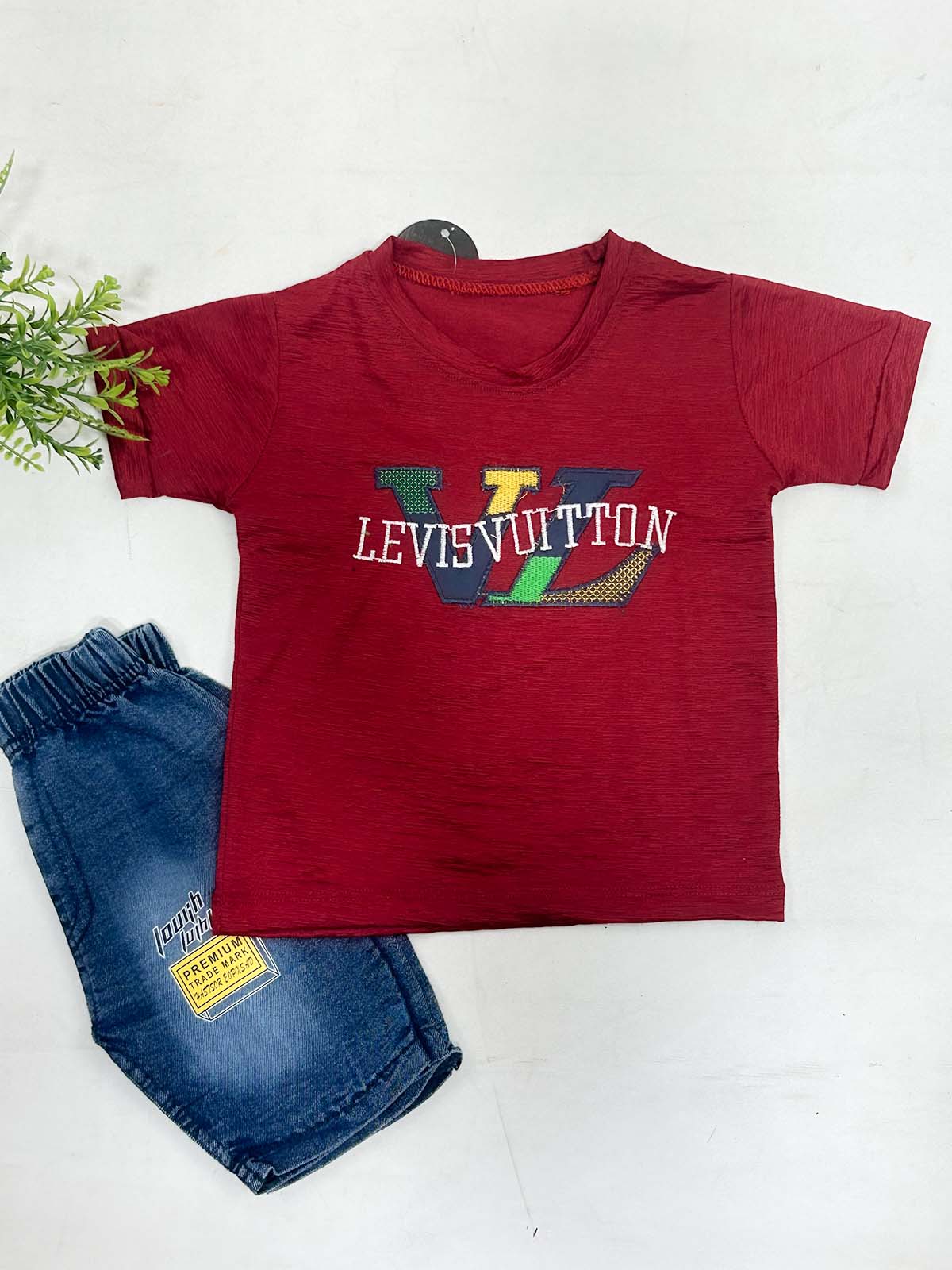 1Yr - 4Yrs VL Maroon Suit For Kids RZ BS733