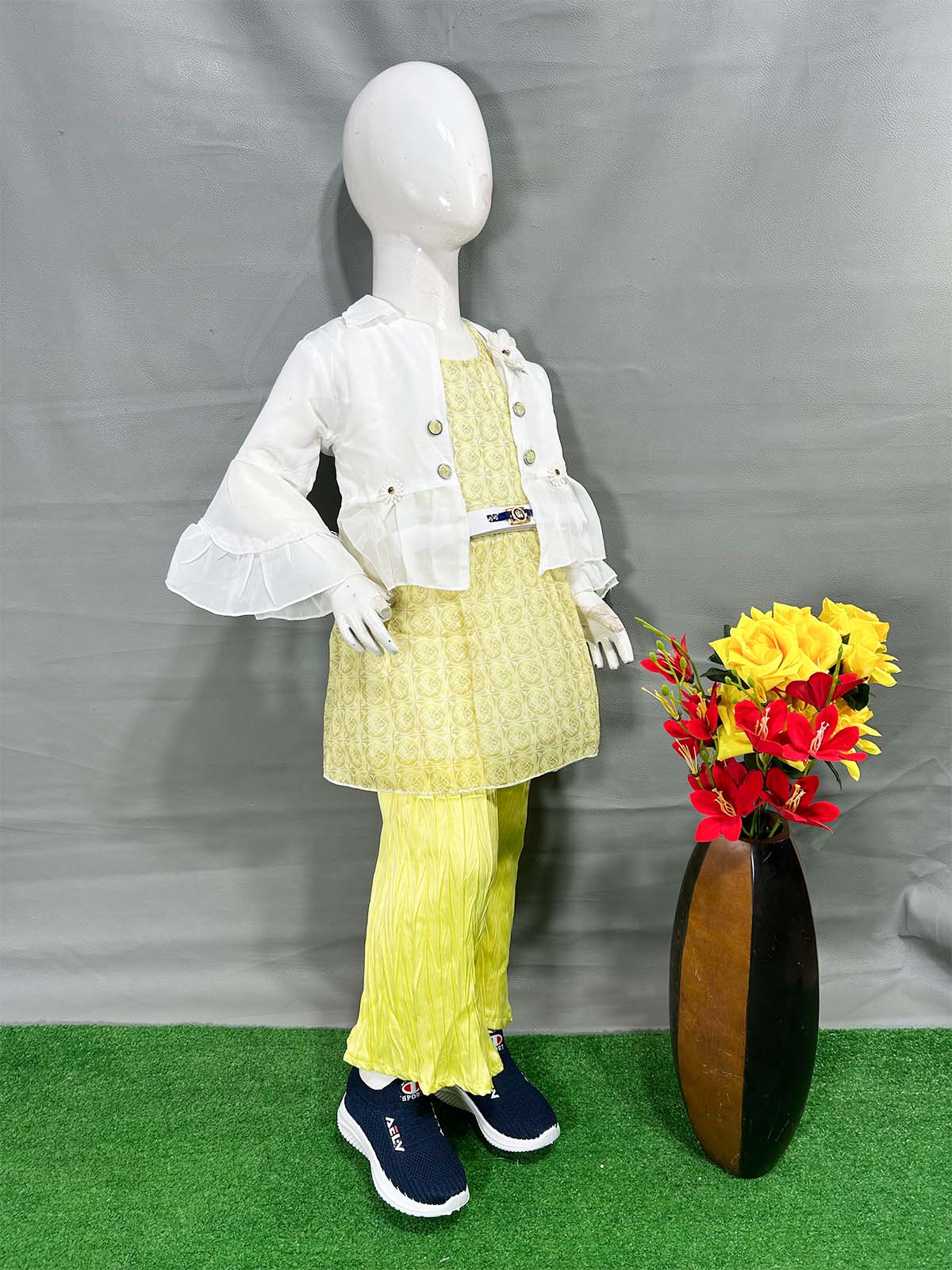 5Yr - 8Yrs Yellow Suit For Girls WG GS367